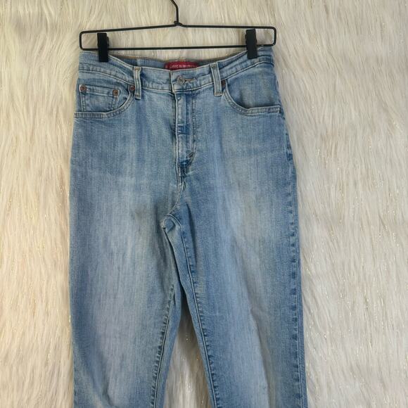 Vintage Levi's 512 Classic Slim Stretch Tapered Leg Light Wash Stretch 6 - Picture 2 of 11